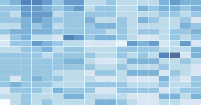 A blue heatmap.